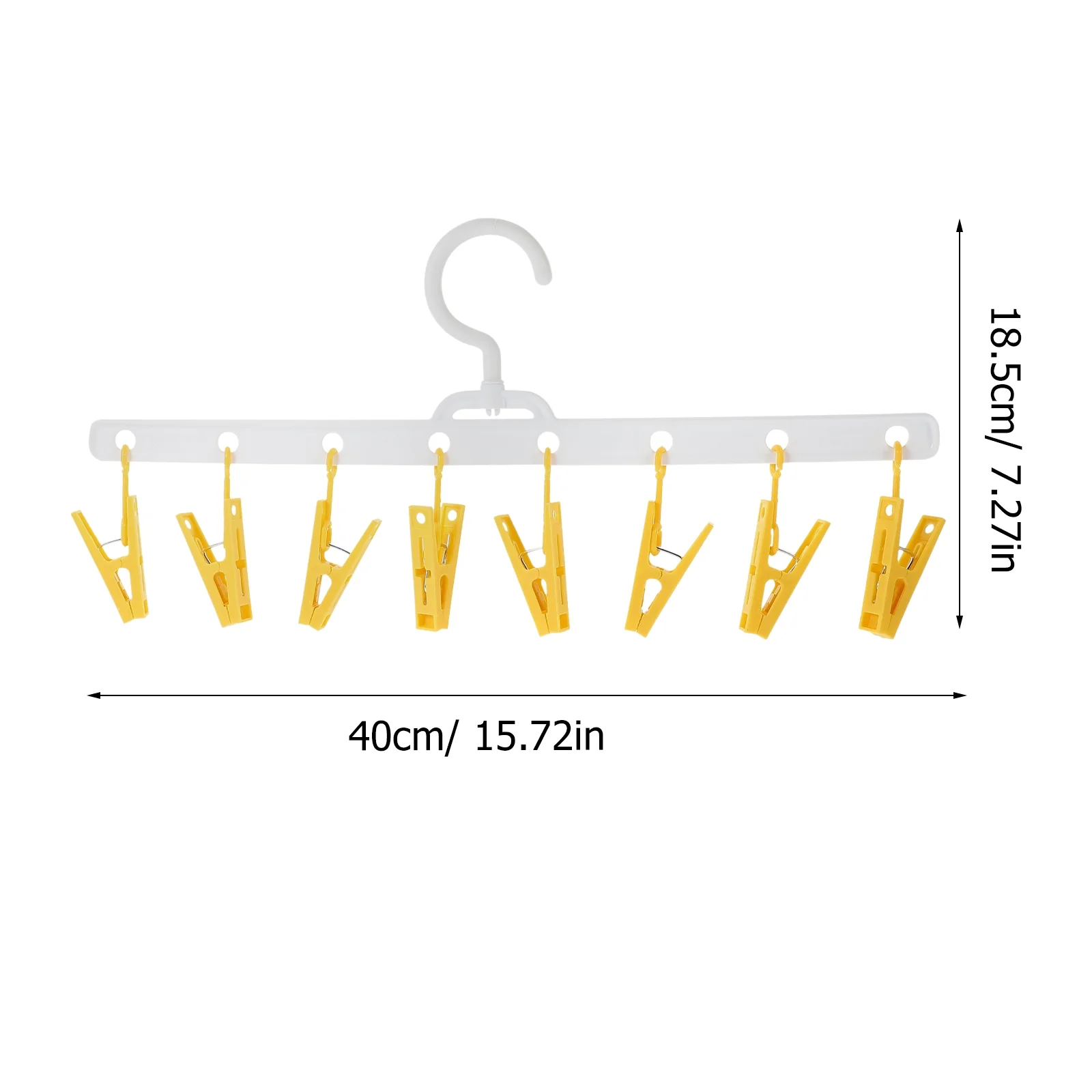 Hat Hangers for Closet Coat Hook Hat Storage Clip 40x18.5x3CM Yellow