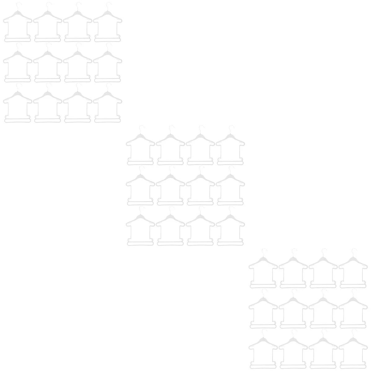 36 pcs Children Clothes Hangers Toddler Clothes Hangers Baby Clothes Plastic Hangers