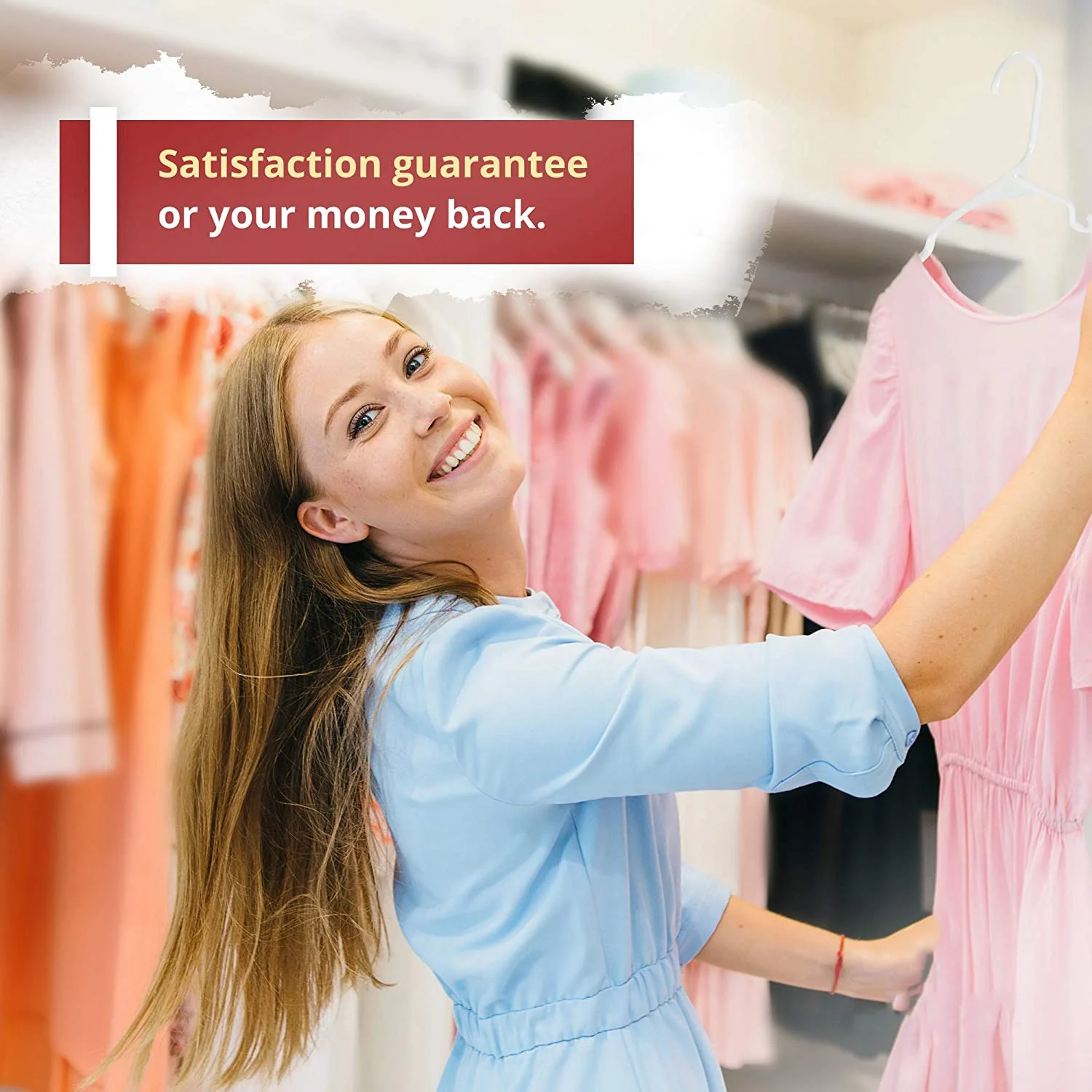 White Plastic Hangers, Clothes Hangers Perfect for Everyday Standard Use, Clothing (White, 20 Pack)