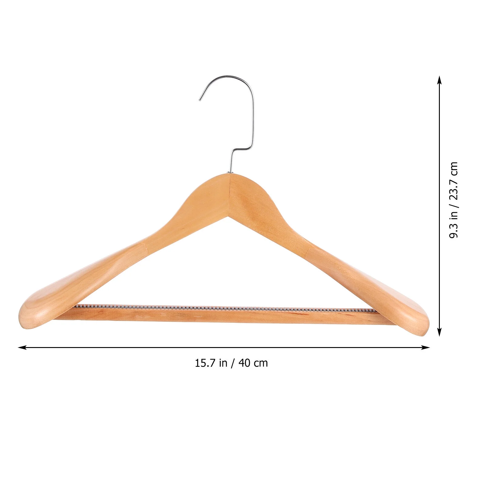 4 Pcs Wooden Clothing Hanger Hanging Suit Hangers Women's Khaki