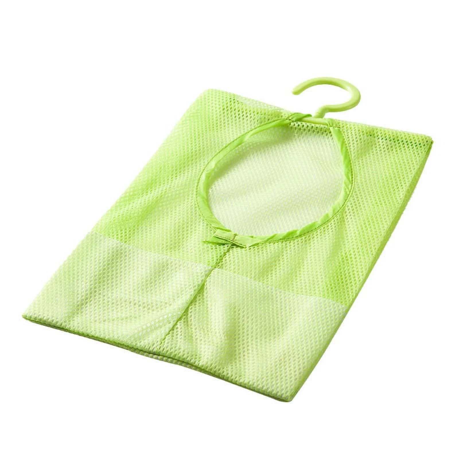 Small Laundry Bag Mesh Clothespin Bag Travel 37.00X22.00X0.50CM Blue