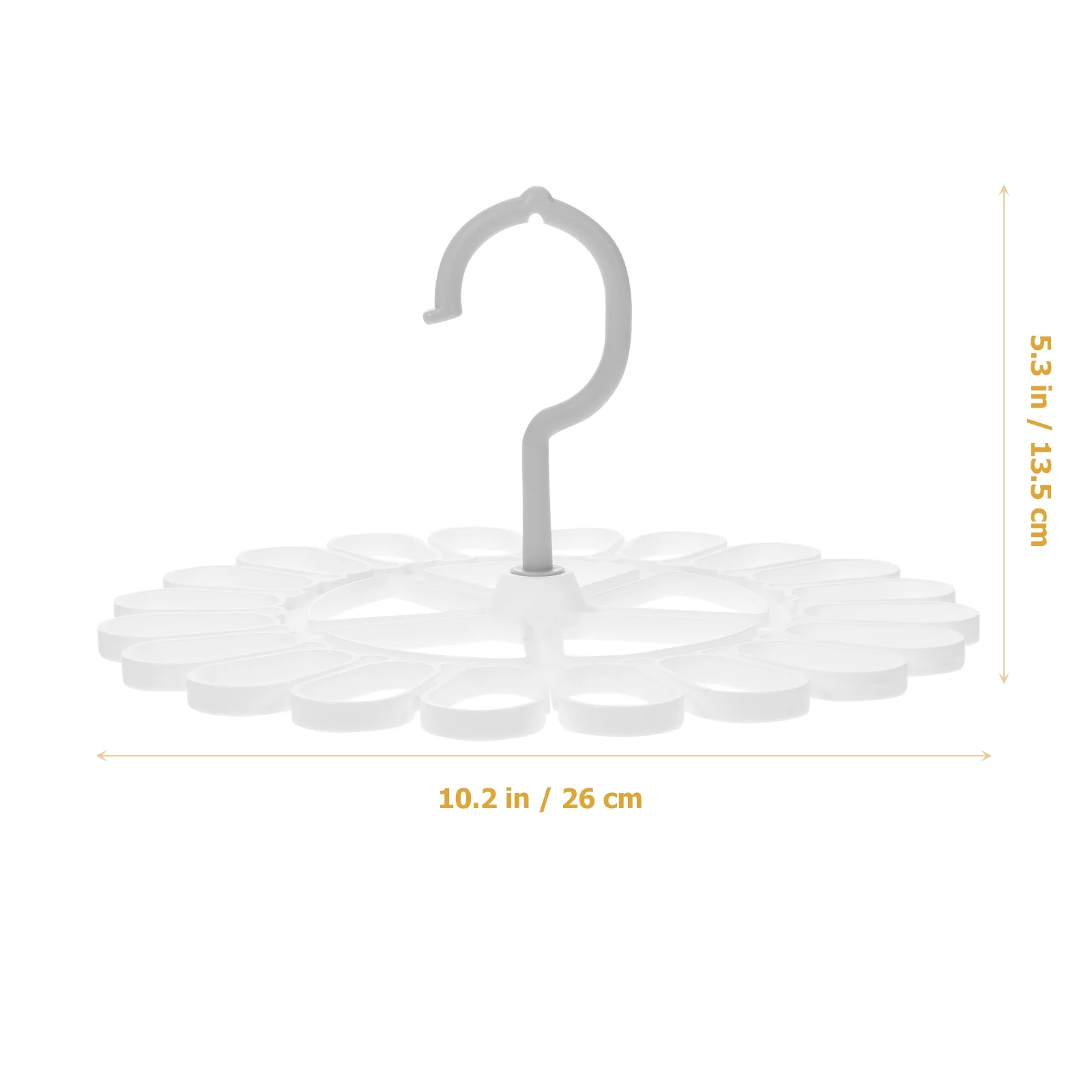 2 Pcs Clothes Drying Rack Socks Hanger Foldable Multi Clip Hangers White