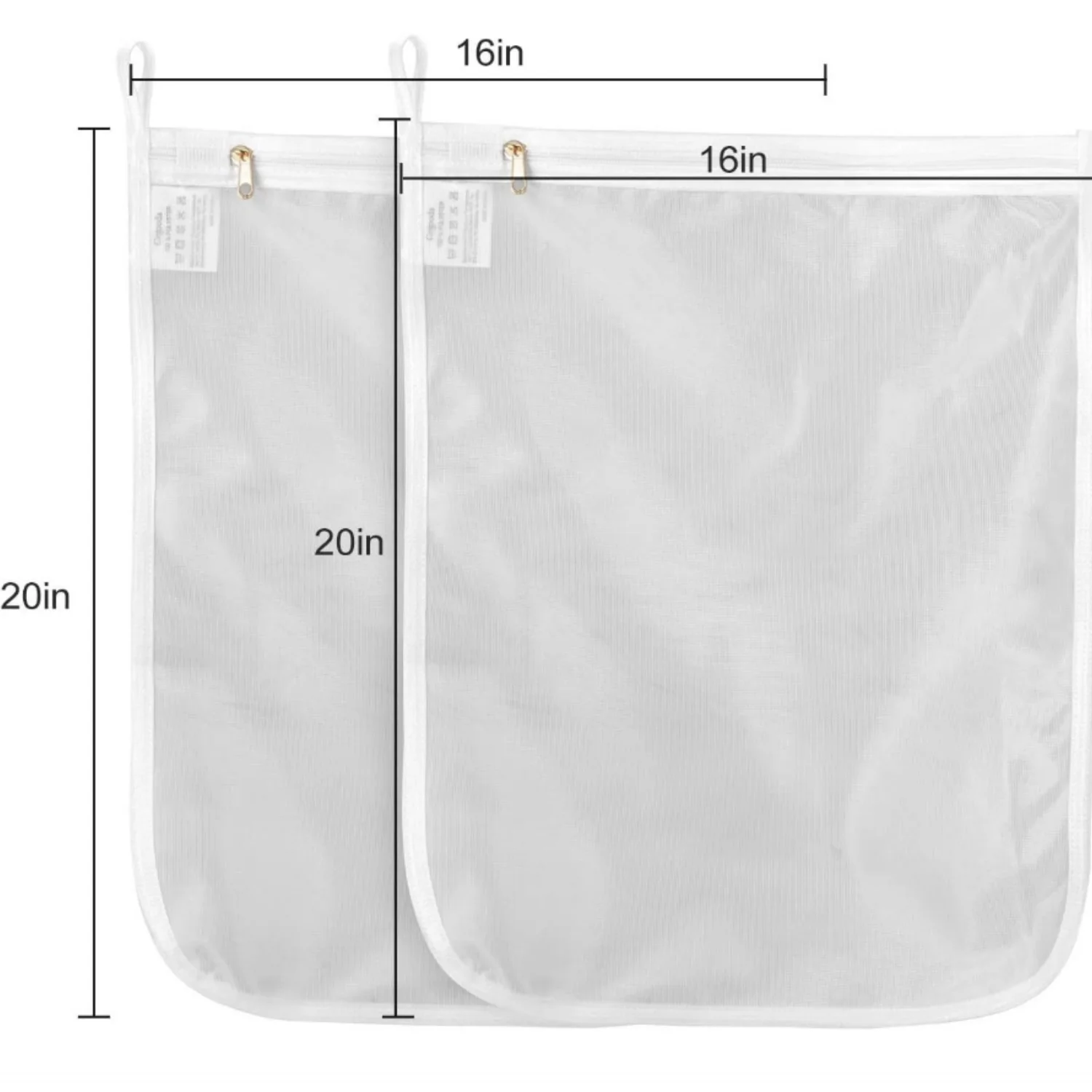 Laundry Bags, Fine Mesh Wash Bag for Lingerie, Underwear, Bra, Silk, Socks with Hanging Loop