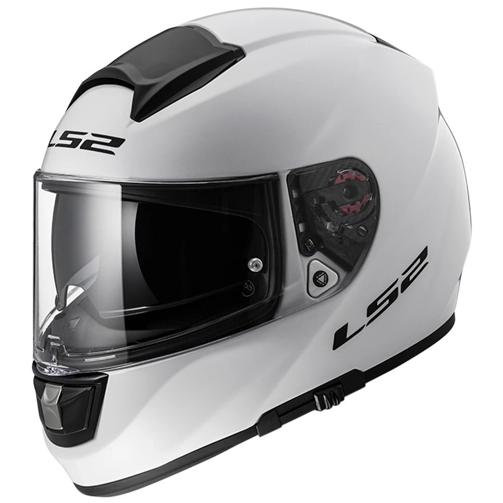 LS2 FF397 V-TECH MONOCOLOR WHITE HELMET