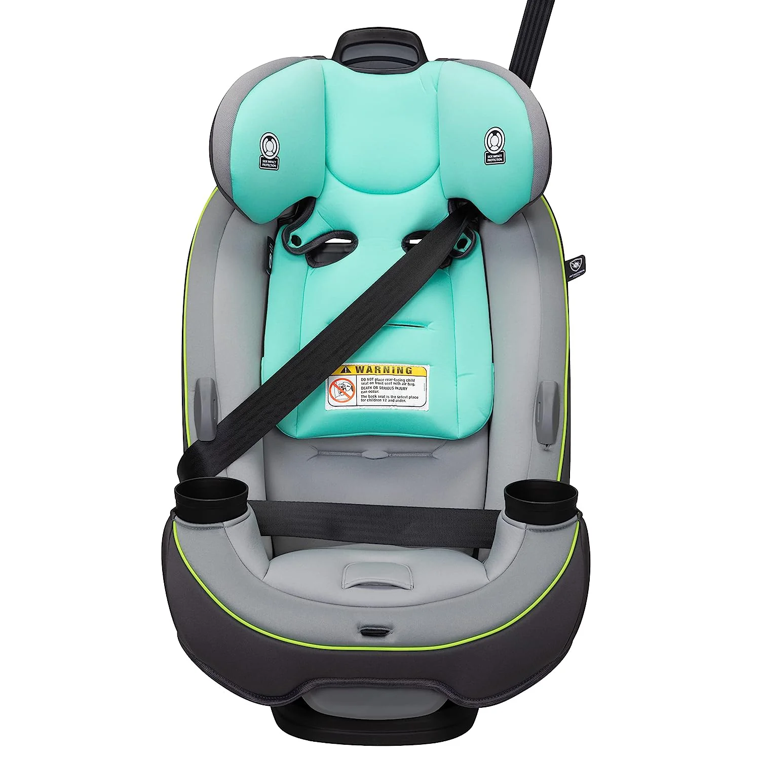 Safety 1st Grow and Go All-in-One Cabrio-Autositz, rückwärtsgerichtet 5–40 Pfund, vorwärtsgerichtet 22–65 Pfund und Gurtpositionierungsverstärker 40–100 Pfund, Carbon Wave