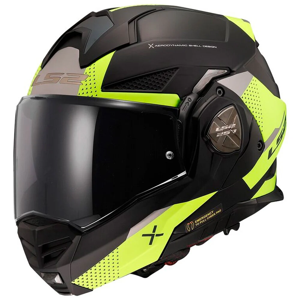 CASCO LS2 FF901 ADVANT X OBLIVION II - NEGRO MATE / AMARILLO