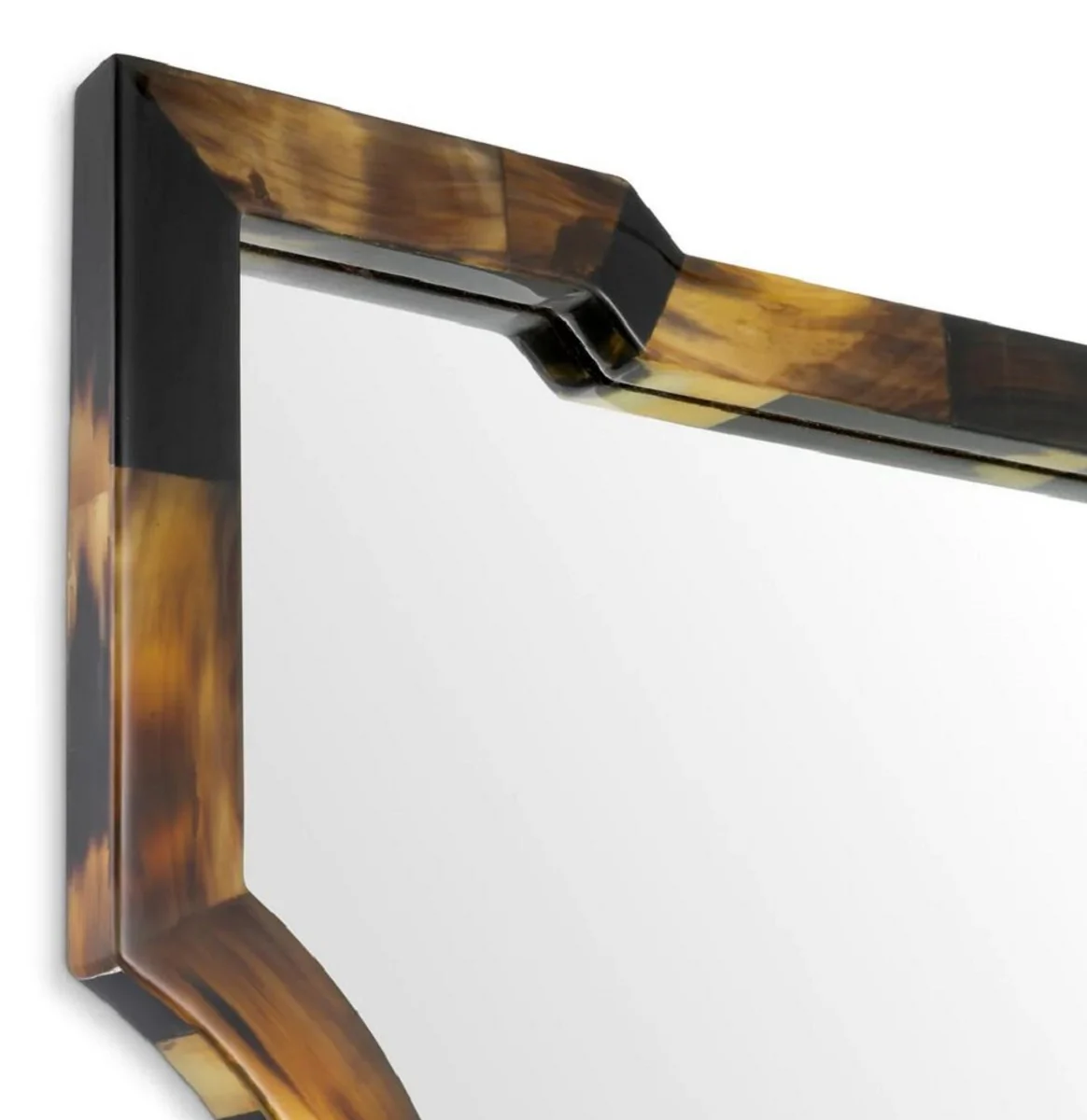 Luxus Spiegel Braun / Naturfarben H. 130 cm - Luxus Qualität