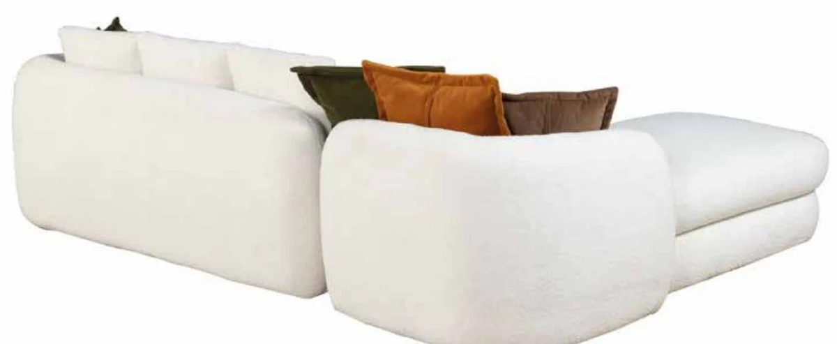 Luxury corner sofa white 300 x 200 x H. 75 cm - Living room sofa - Living room furniture - Luxury furniture - Luxury furnishings