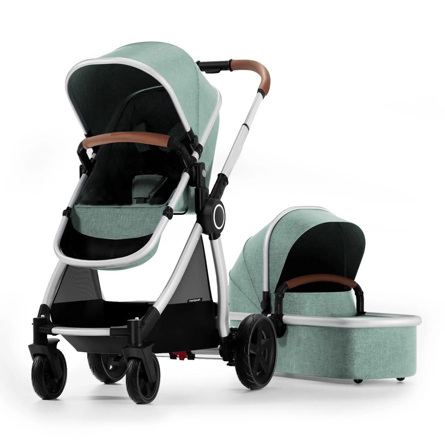 Kinderwagen mit abnehmbarem Stubenwagen – Kinderwagen in voller Größe für bequeme Ausflüge mit dem Baby – Kleinkind-Kinderwagen mit umkehrbarem Kinderwagensitz – Kinderwagen mit leichtgängigem Stubenwagen