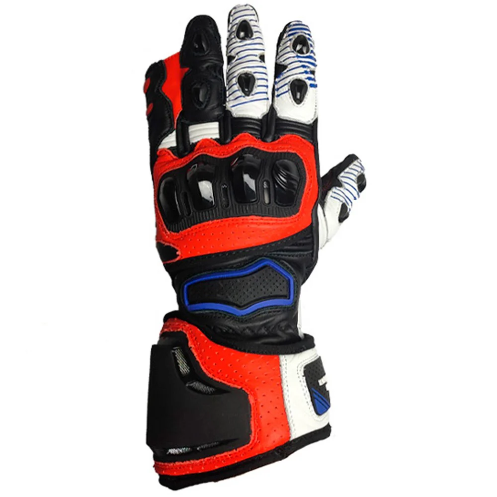 SUMMER OUT TRACK RACING GLOVES BLACK / WHITE / RED