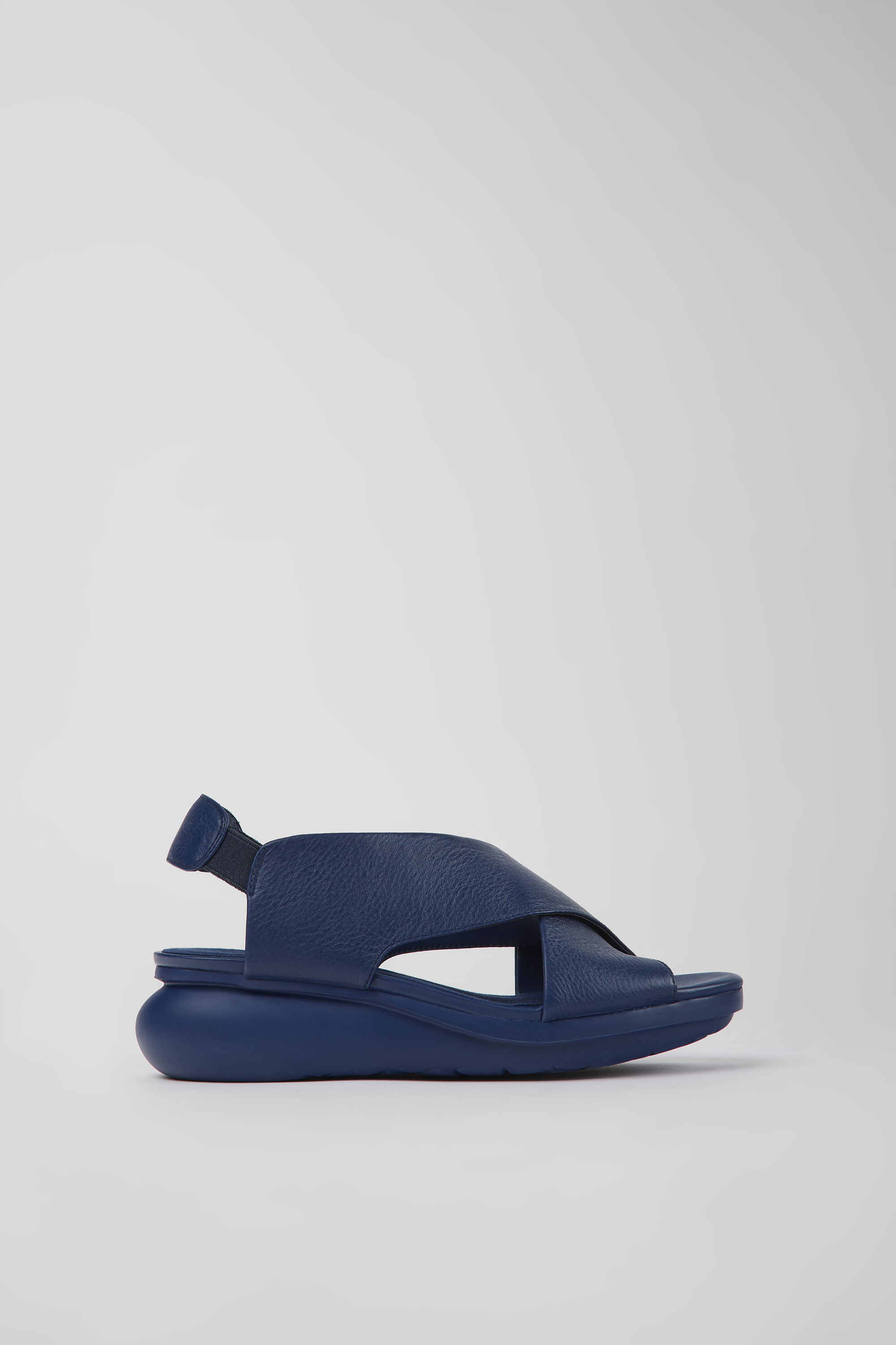 Ballon - Blaue Leder Sandalen für Damen