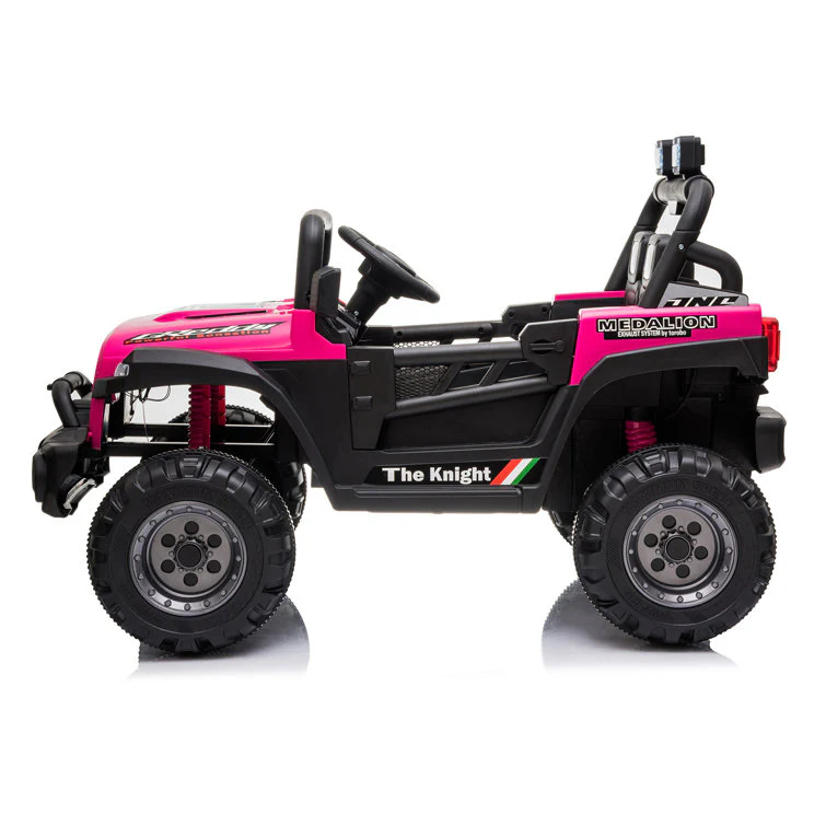 Ride On Truck Dual Drive 12V 4,5A.H mit 2,4G Fernbedienung Geländewagen Pink