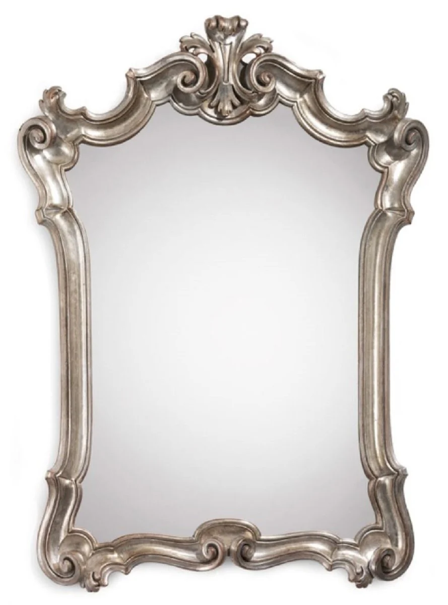 Luxury Baroque Mirror Silver - Handmade Italian Baroque Style Wall Mirror - Luxury Baroque Style Furniture - Baroque Furniture - Luxury Quality - Made in Italy