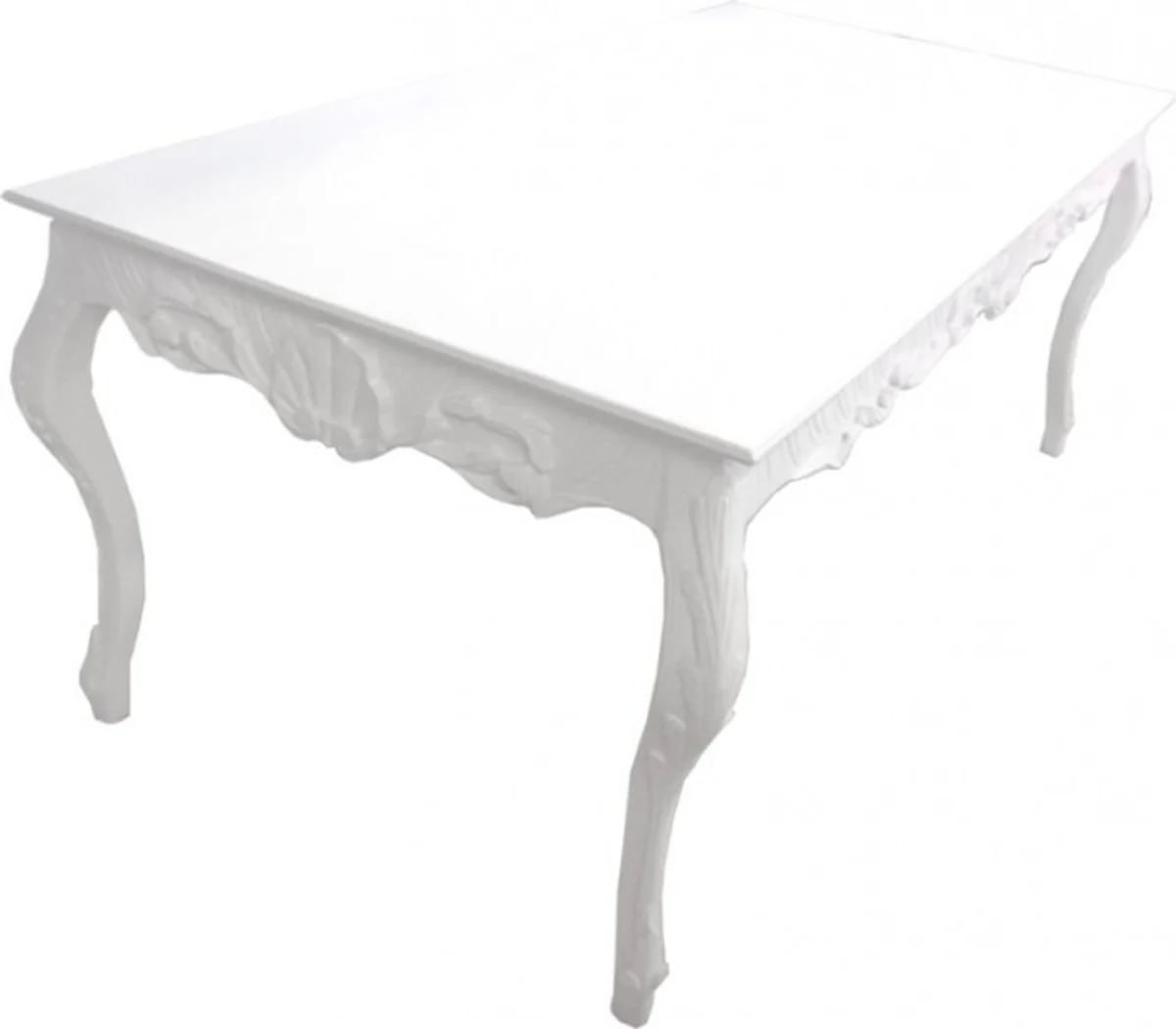 Barock Esstisch Weiss Shabby Chic Style L205 x B104 x H82 cm