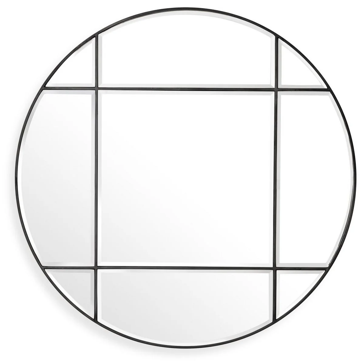 Luxury mirror bronze color Ø 110 cm - round wall mirror - living room mirror - cloakroom mirror - luxury quality