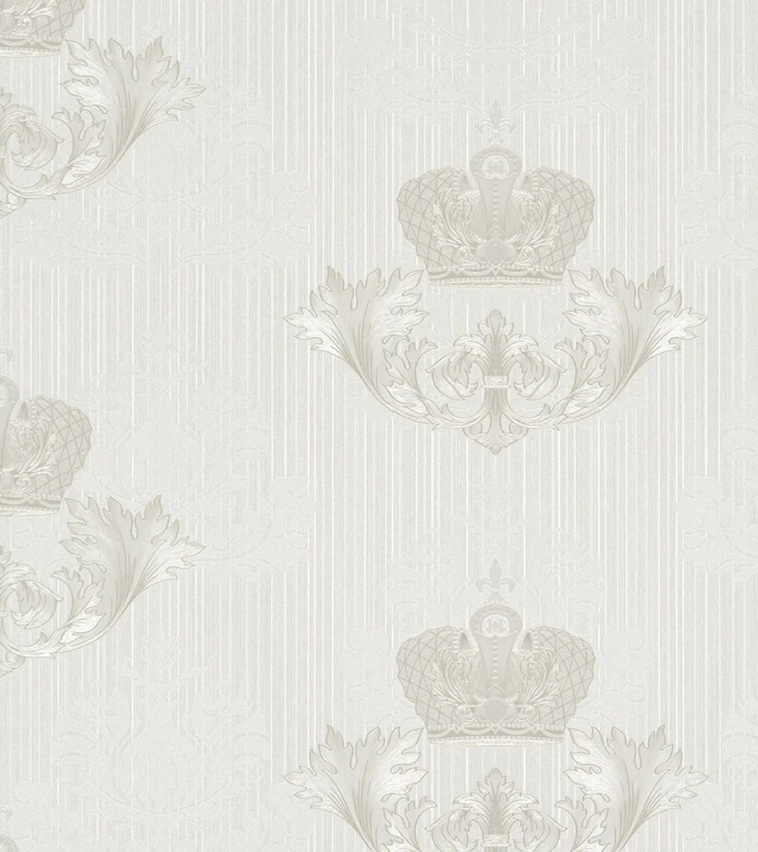 Harald Glööckler Imperial Baroque wallpaper 54857 - cream with crown motif