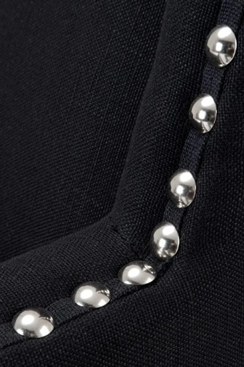 Designer Art Deco Club Armchair Black - Luxury Club Armchair