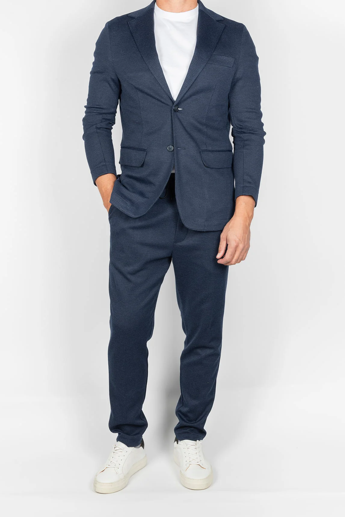 Rivera-Spanien Americana Azul Marino Mikrotextura