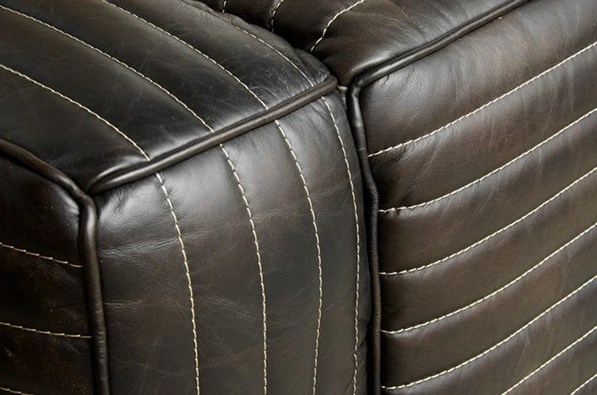 Luxury real leather armchair VLAB New Fudge - club armchair
