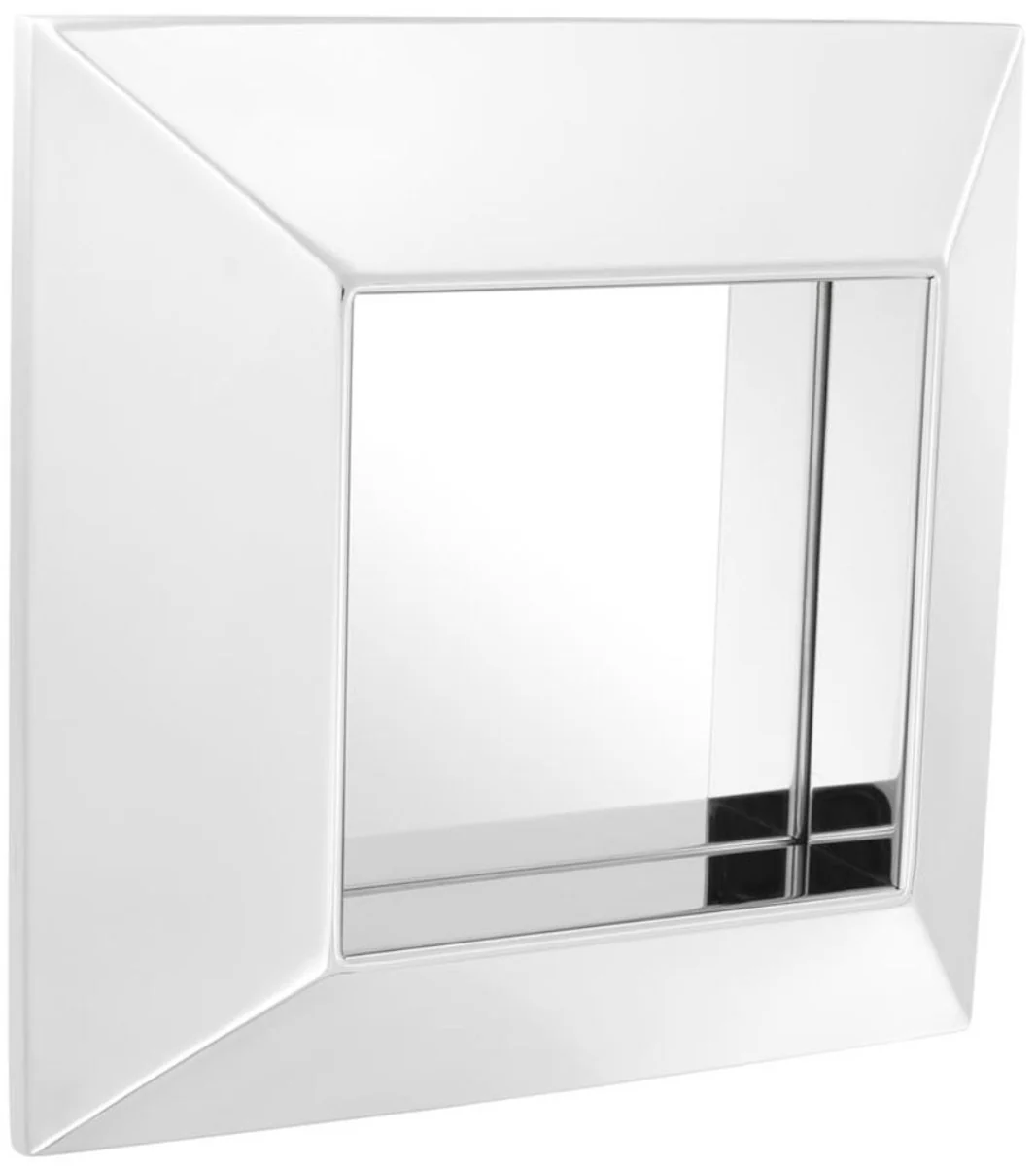 Luxury mirror silver 31 x 7 x H. 31 cm - stainless steel wall mirror
