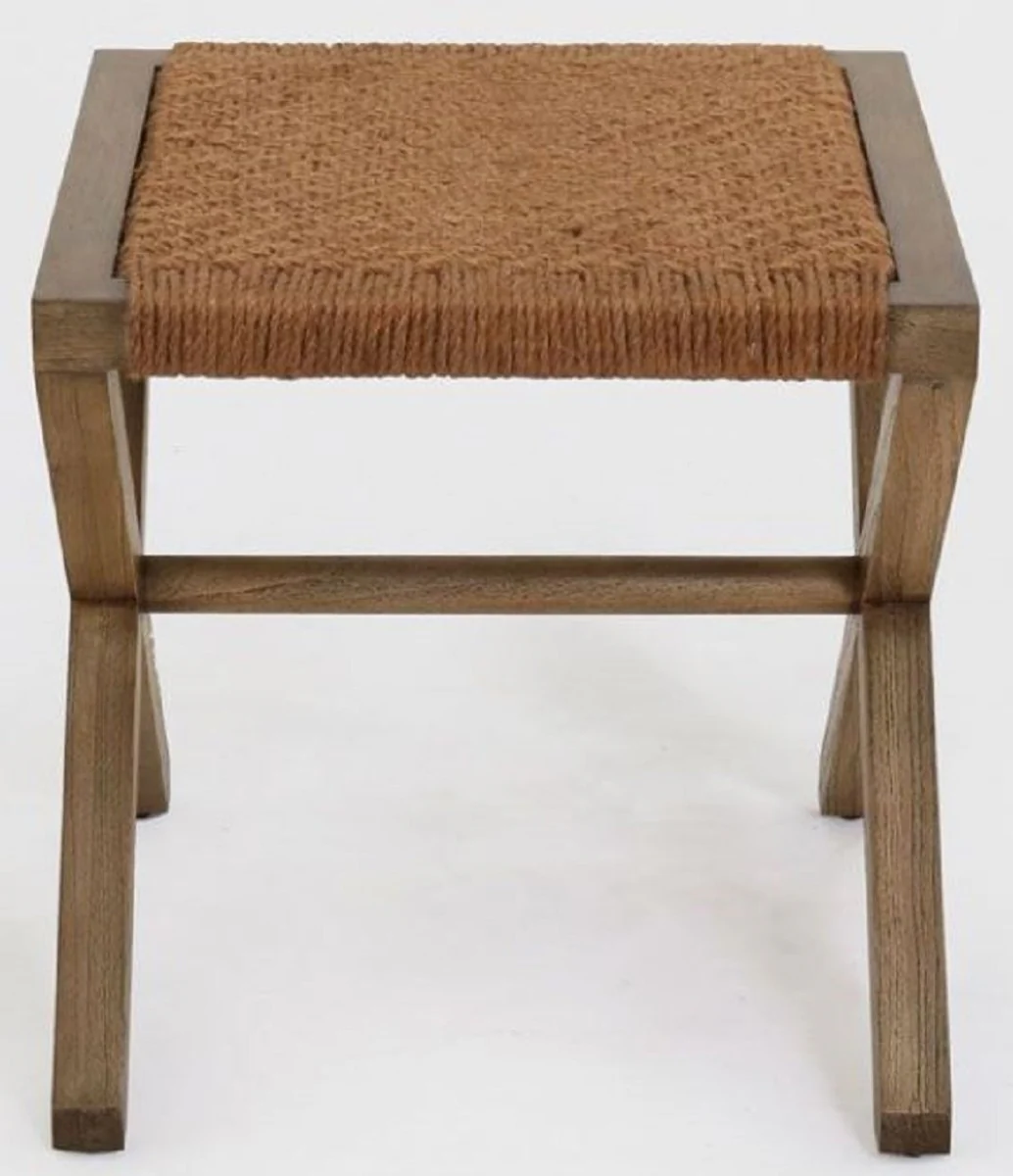 Luxury side table brown 50 x 50 x H. 50 cm - solid wood table - living room furniture - luxury quality