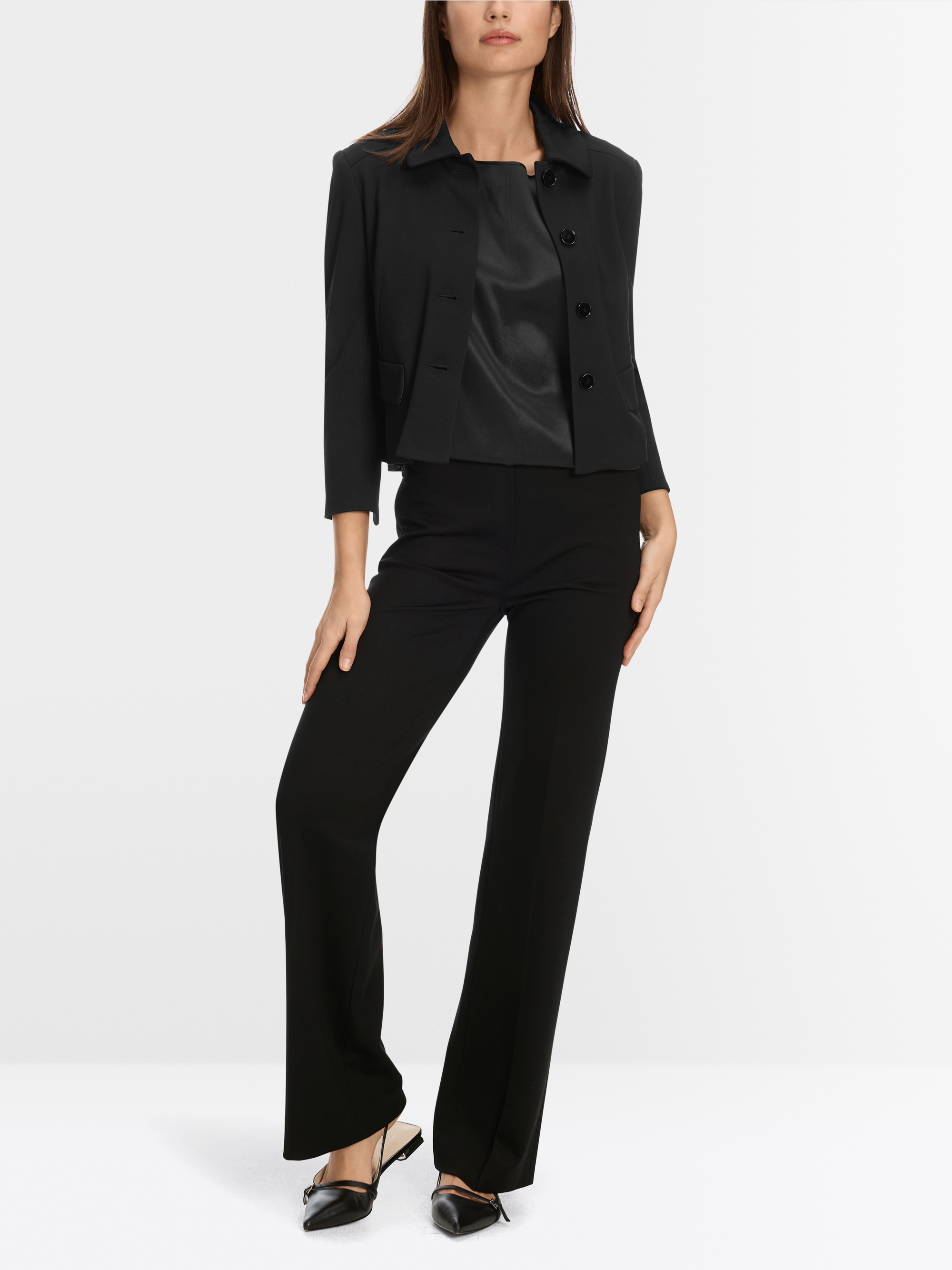 Marc-Cain Kurze Jacke mit Kentkragen