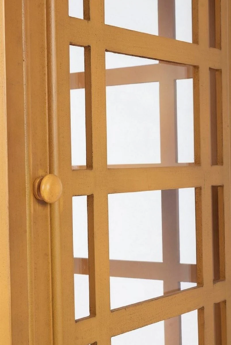 Country house style bookcase telephone booth antique beige 55 x 51.5 x H. 180 cm - telephone booth shelf cabinet in English style - living room furniture in country house style - country house style furniture