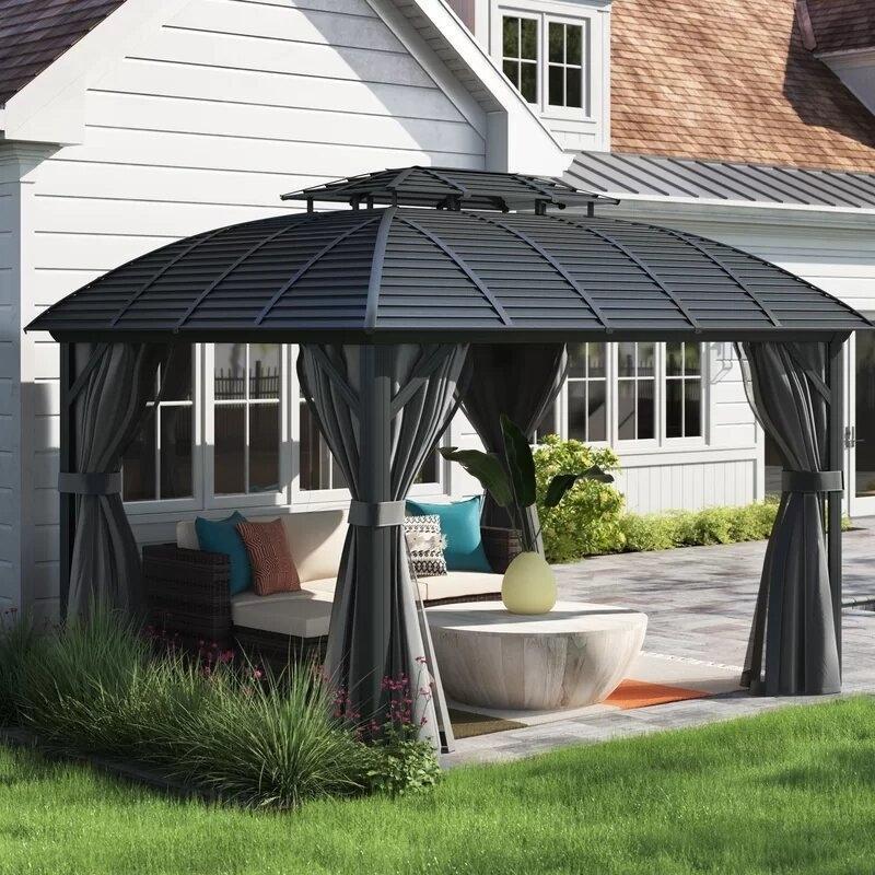 Barreras 12 Ft. W x 10 Ft. D Aluminium Patio Gazebo