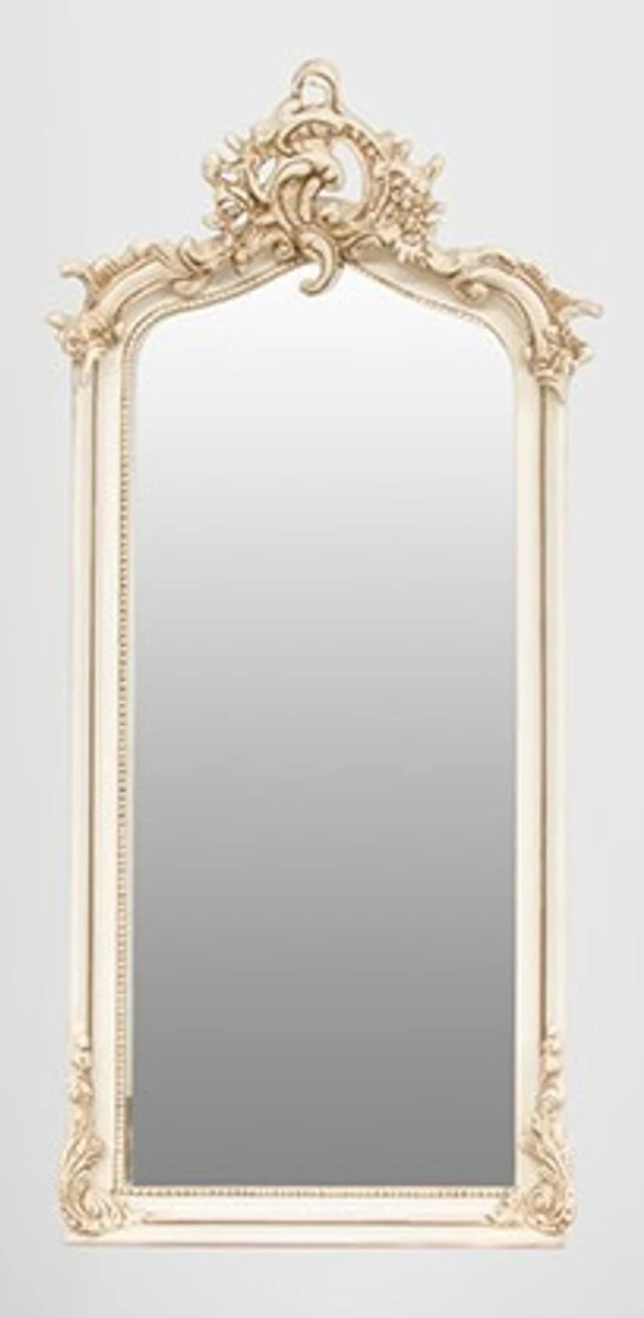 Baroque mirror antique style cream 115 x 48 cm