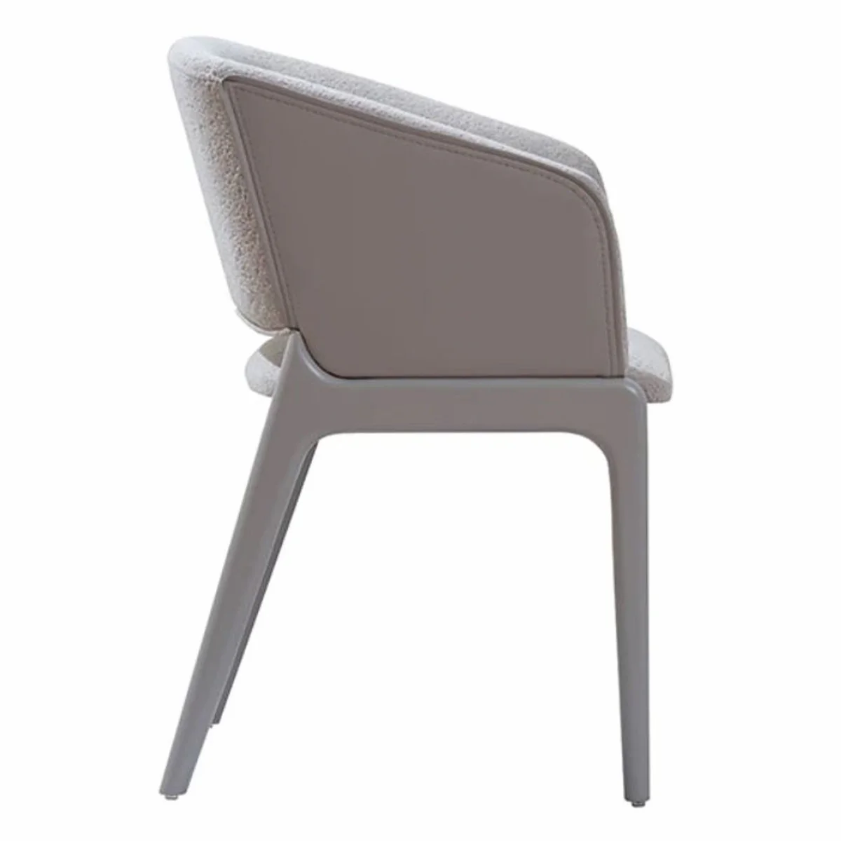 Luxus Esszimmer Stuhl mit Armlehnen Grau H. 81 cm - Esszimmer Möbel