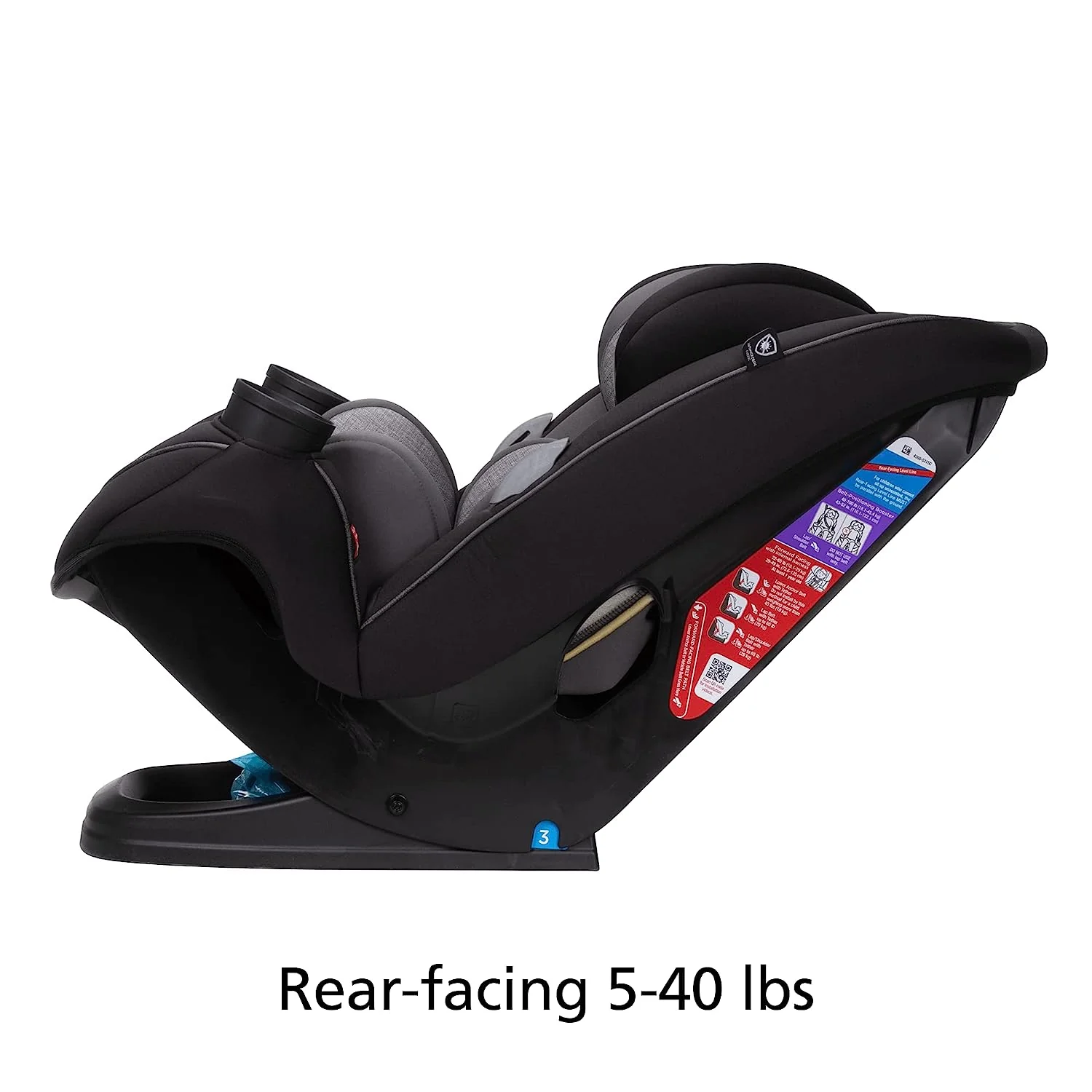 Safety 1st Grow and Go All-in-One Cabrio-Autositz, rückwärtsgerichtet 5–40 Pfund, vorwärtsgerichtet 22–65 Pfund und Gurtpositionierungsverstärker 40–100 Pfund, Carbon Wave