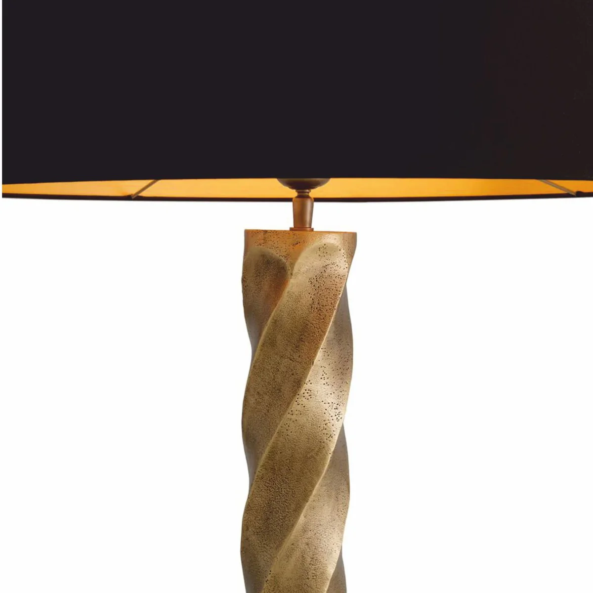 Luxury table lamp vintage brass / black H. 98 cm - Luxury Lights