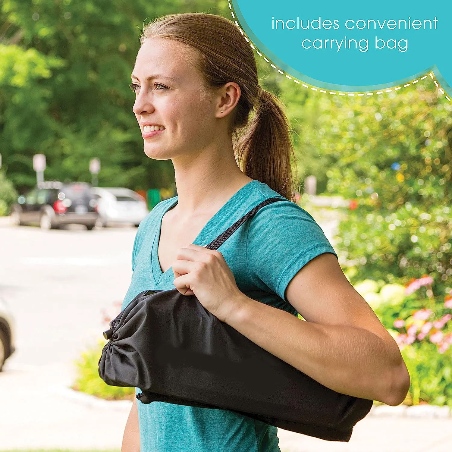 N Sit Tragbarer Sitzerhöhungsstuhl, Grau – Sitzerhöhung für den Innen-/Außenbereich – schnell, einfach und kompakt zusammenklappbar