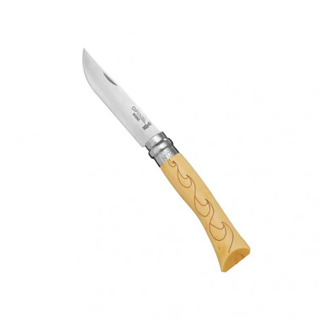 Opinel No7 Nature Waves – Engraved Series Pocket Knife