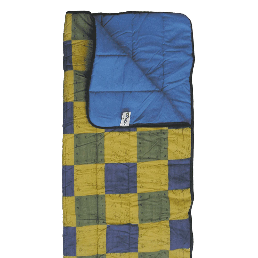 Saco de dormir estampado Clisport Cuadros Amarillos