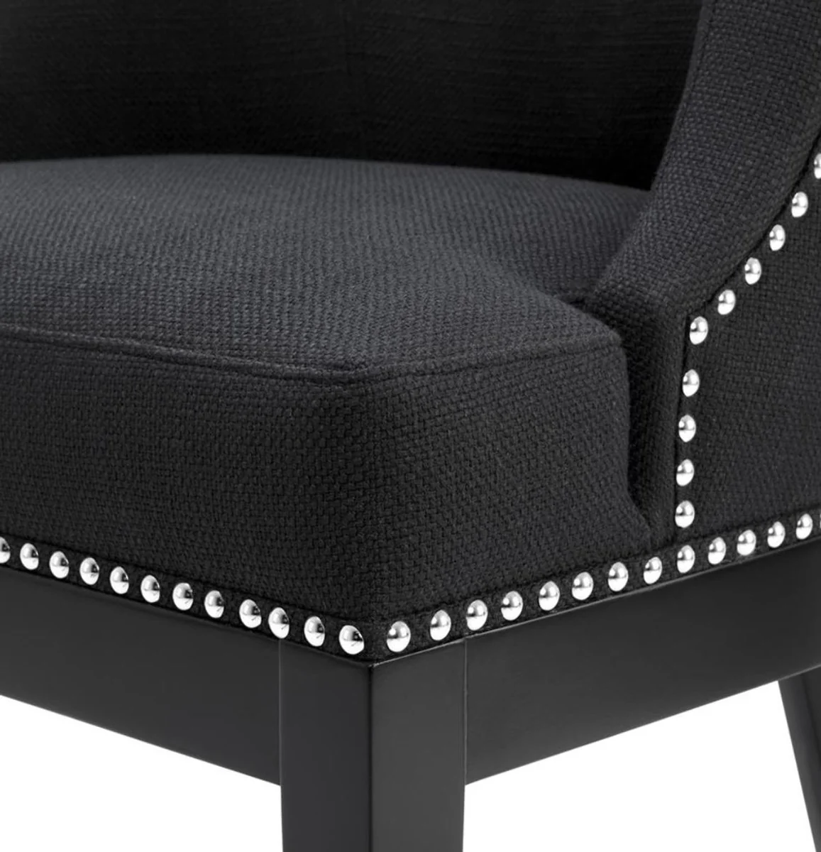 Luxury dining room chair black 59 x 56 x H. 80 cm - Restaurant Furniture