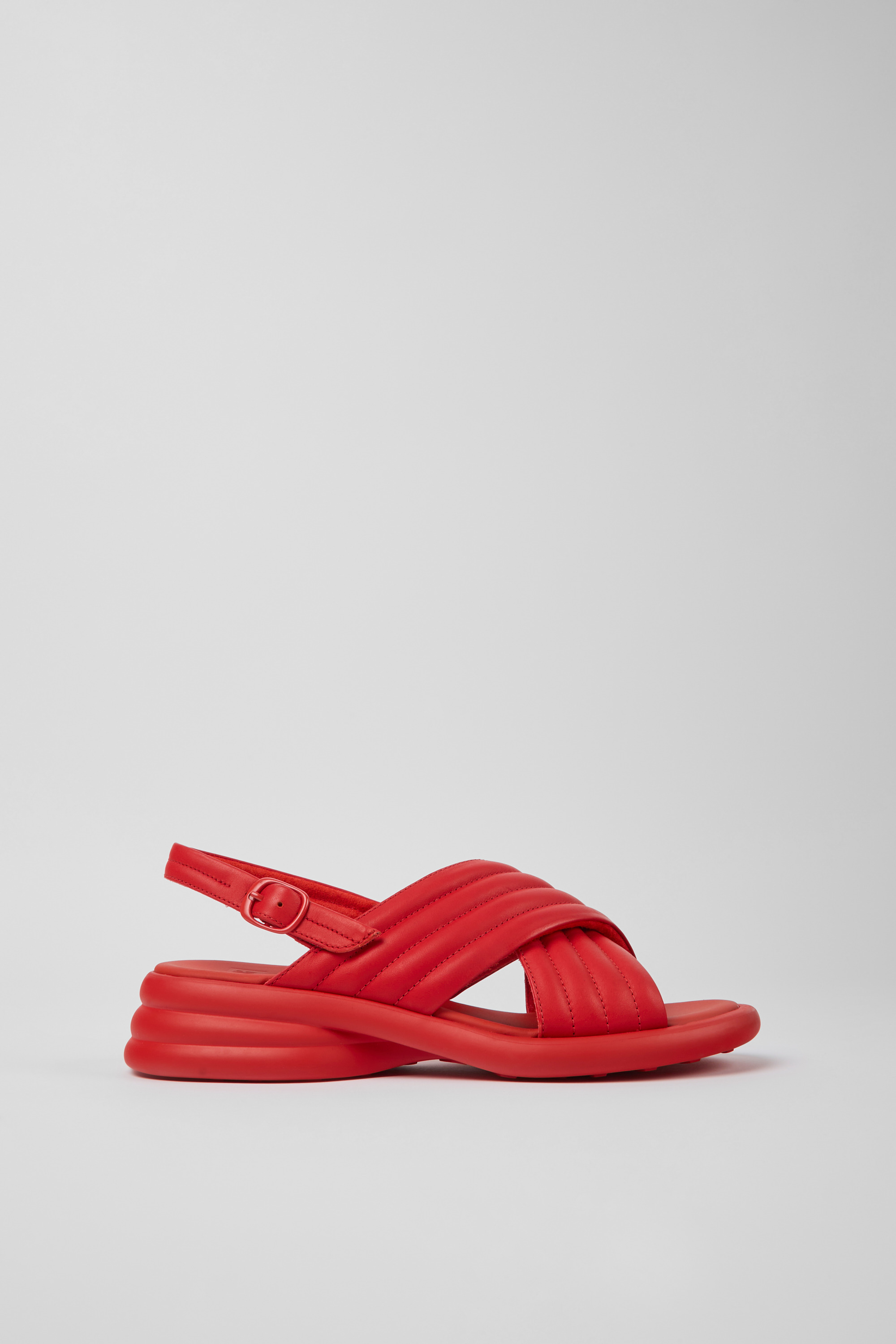 Spiro - Rote Leder Sandalen für Damen