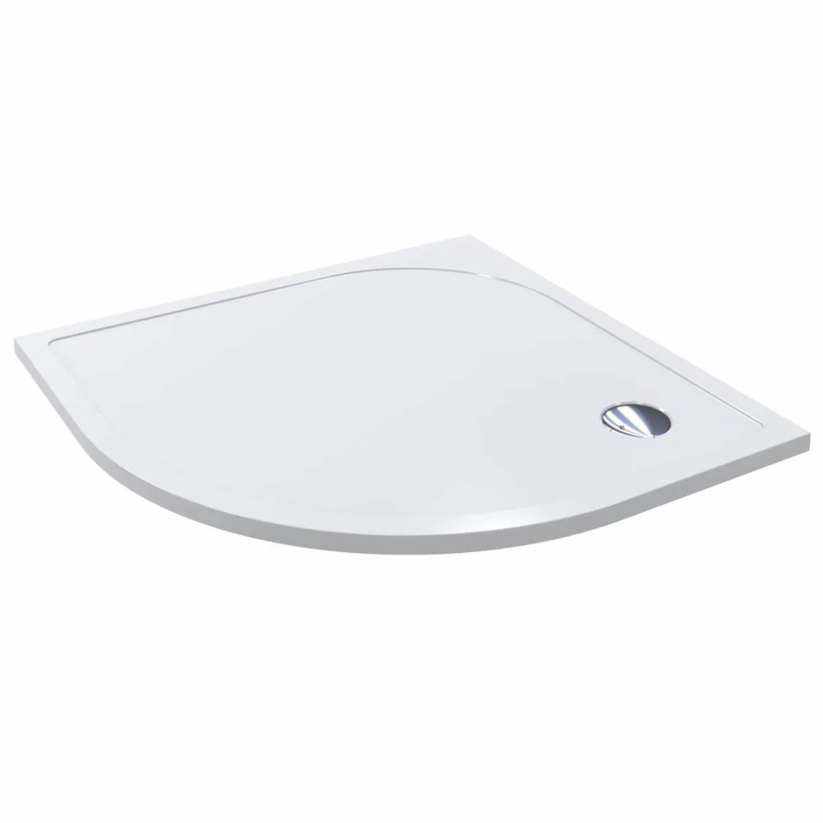 Luxury shower tray high gloss white 89.5 cm - bathroom interior