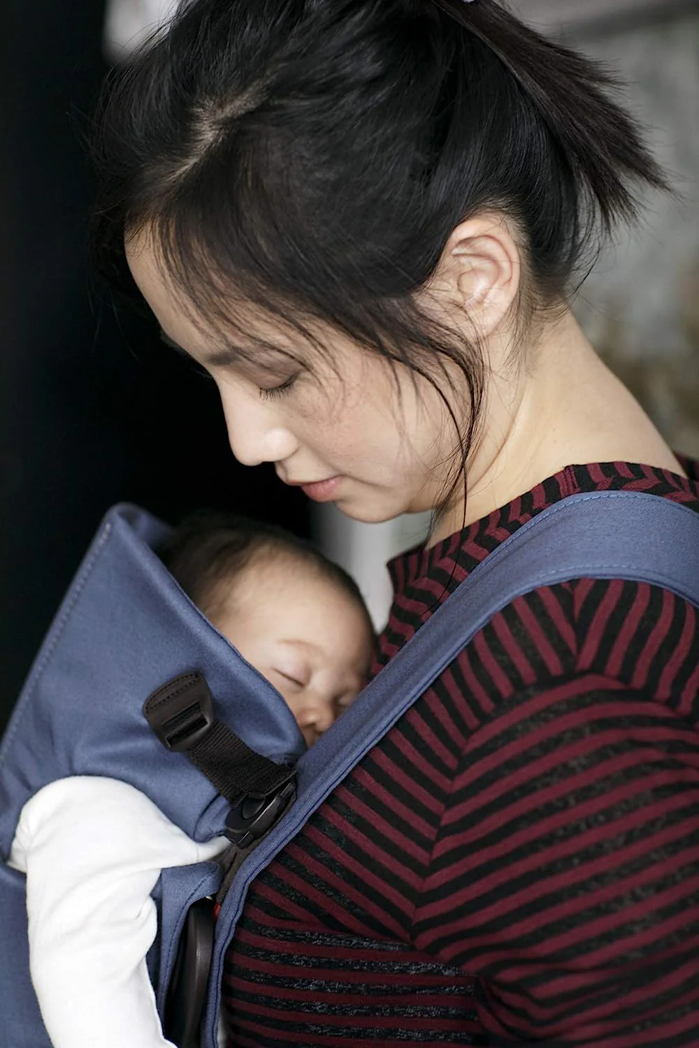 Babytrage Mini, 3D-Netz, Anthrazit/Leopard