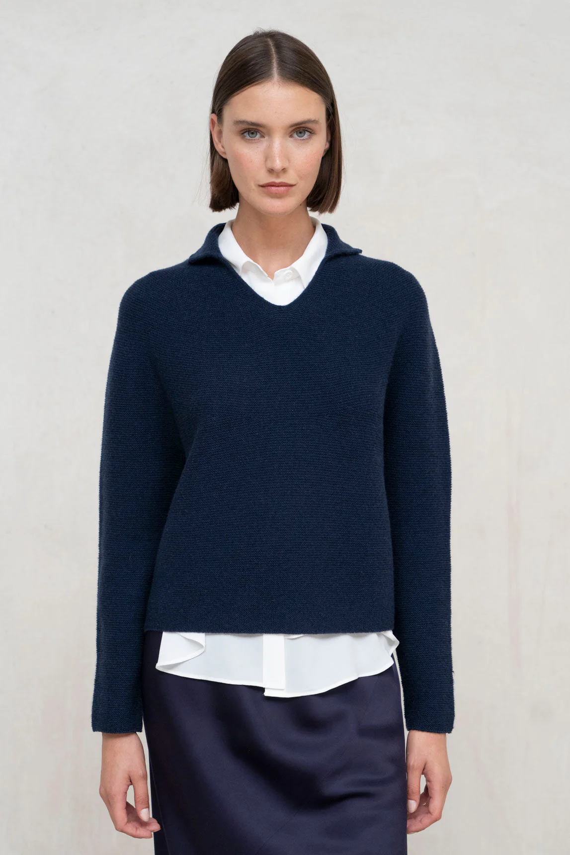 Rivera-Spanien Jersey Lana Kaschmir Trento Azul Marino