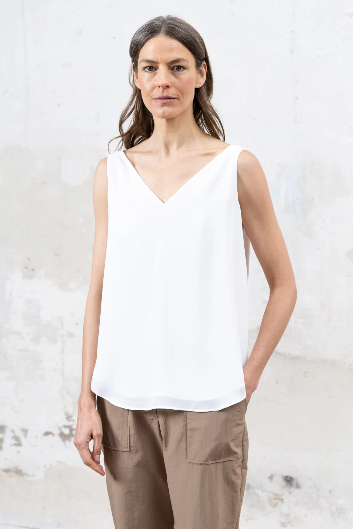 Rivera-Spanien Top Brest blanco