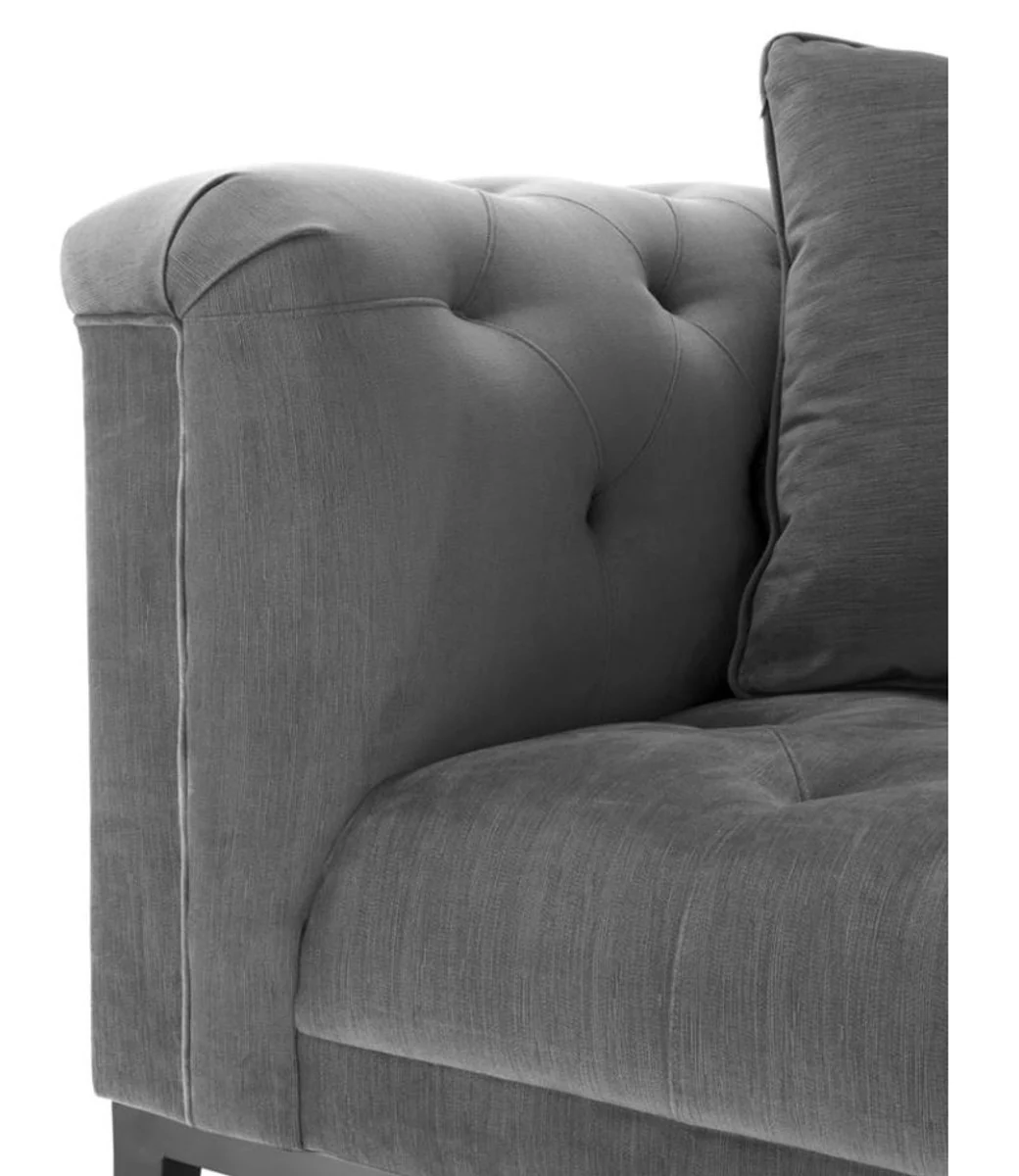 Luxus Sessel Grau - Wohnzimmer Möbel