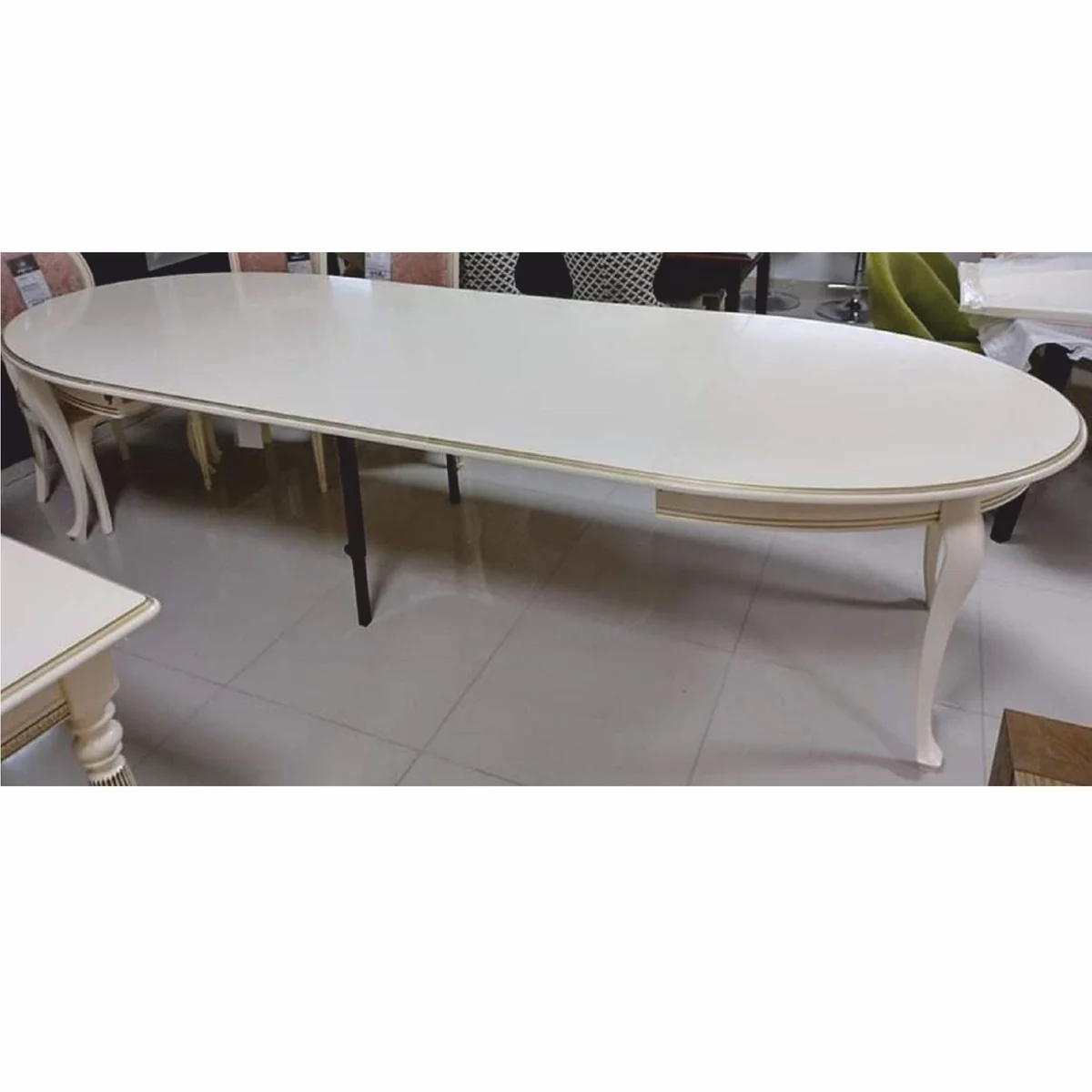 Luxury Art Nouveau Dining Room Set Pink / Cream - Dining Room Furniture