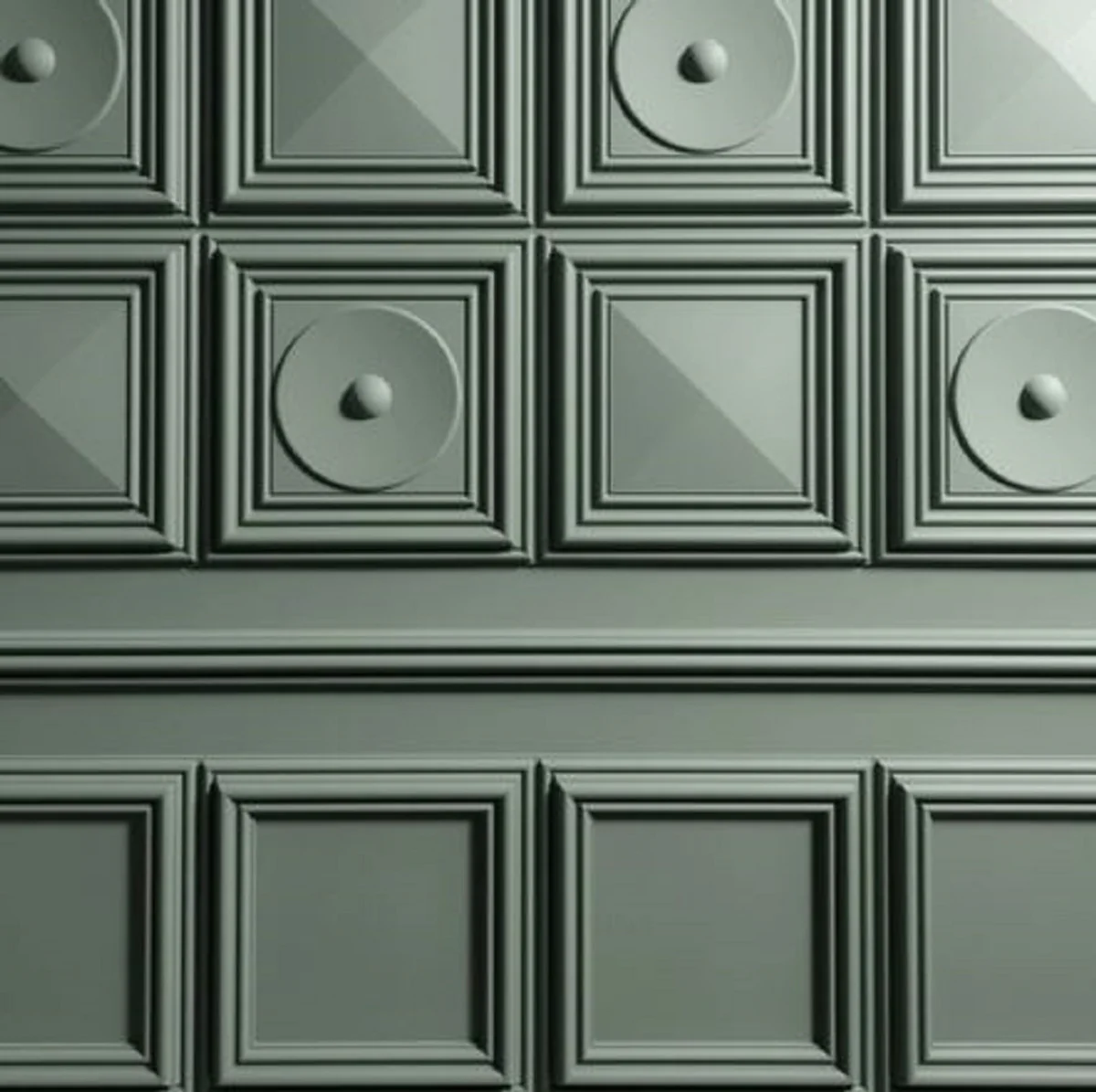 3D panel white 33.3 x 3.5 x H. 33.3 cm - wall panel - ceiling panel - wall decoration in baroque style