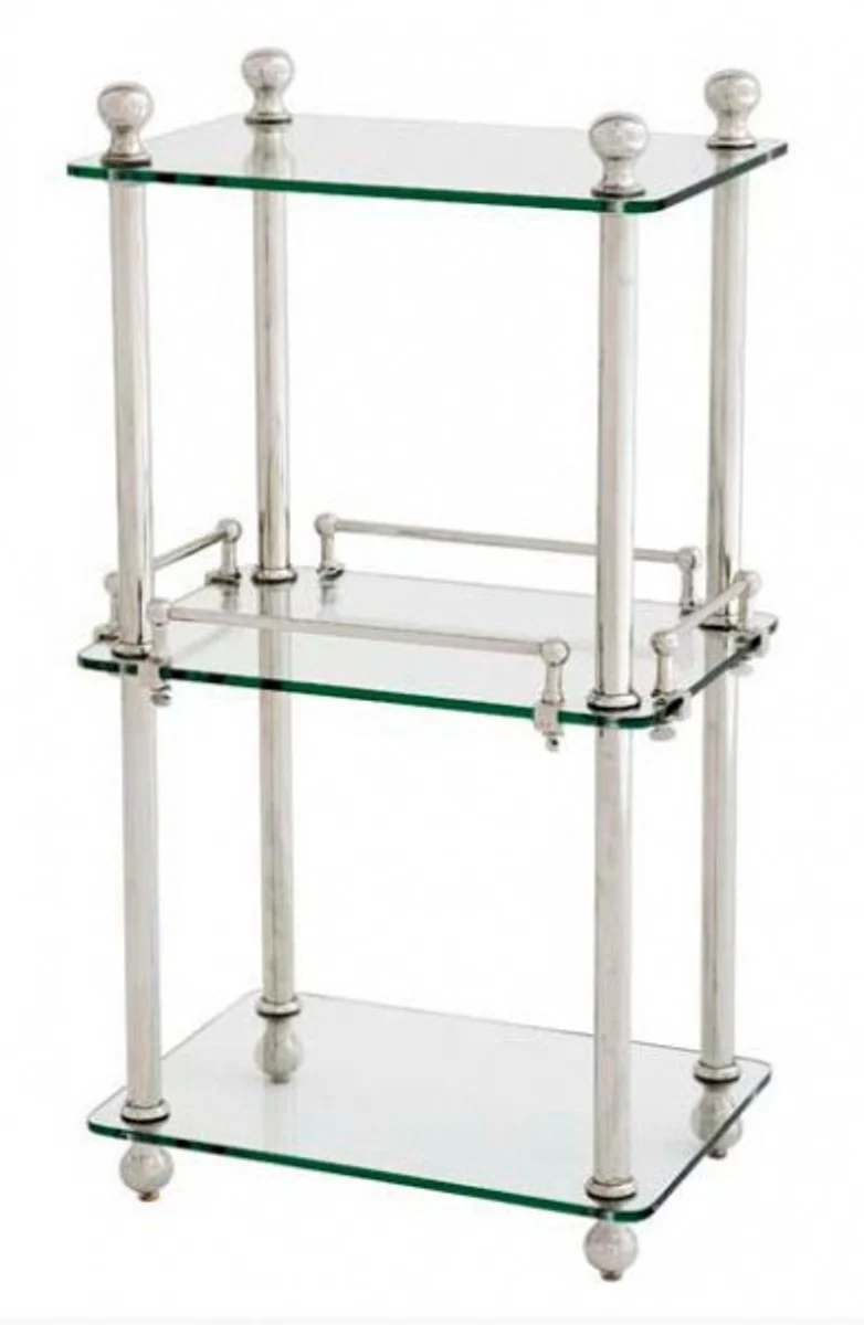 Bathroom luxury shelf cabinet nickel-plated - glass shelf bathroom shelf shelf cupboard glass