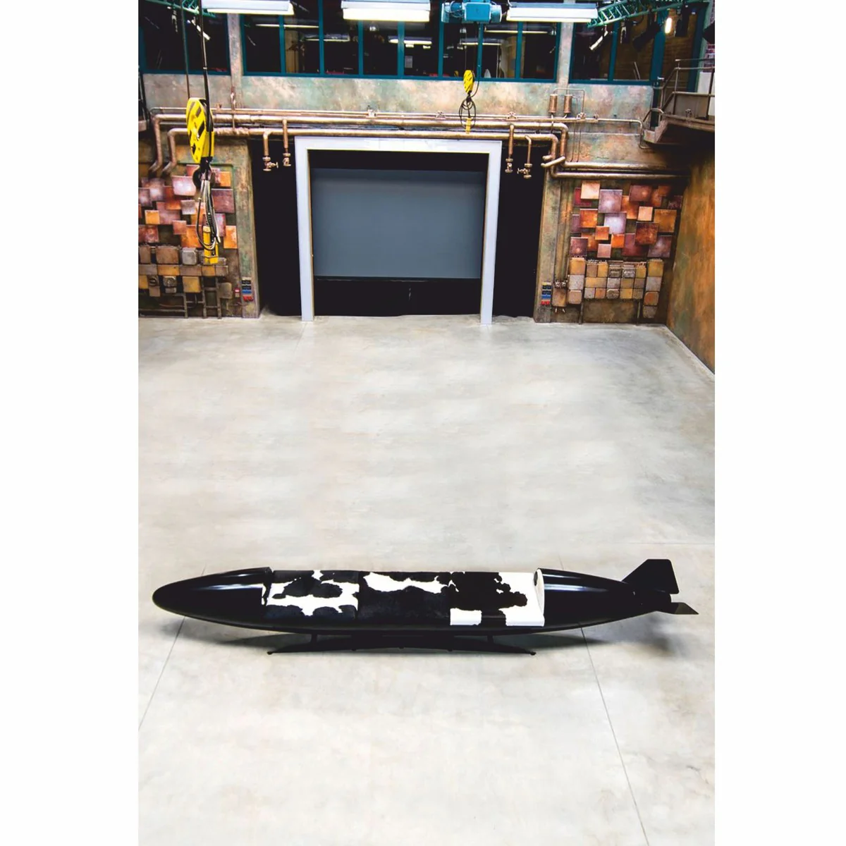 Luxury bench in torpedo shape 560 cm - original additional tank Tornado Fighter German Air Force