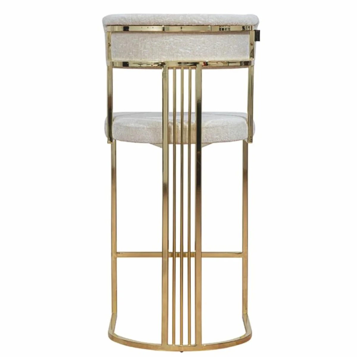 Luxury metal bar chair gold / gray H. 112 cm - luxury bar furniture