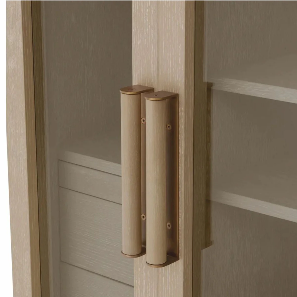 Luxus Barschrank Beige / Messing H. 150 cm - Bar Möbel