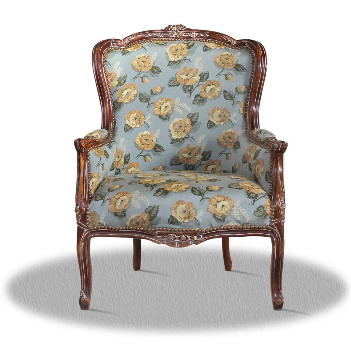 Barock Sessel mit Blumenmuster - Hotel Kollektion