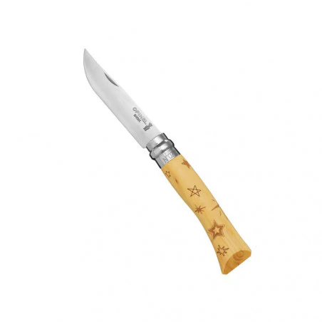 Opinel No7 Nature Stars – Engraved series pocket knife